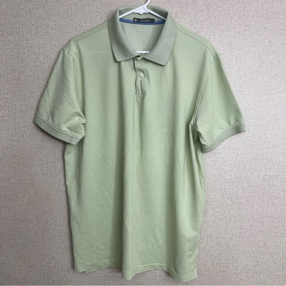 Pique Polo Shirt Soft stretch Short sleeves with flat rib-knit cuffs knit collar